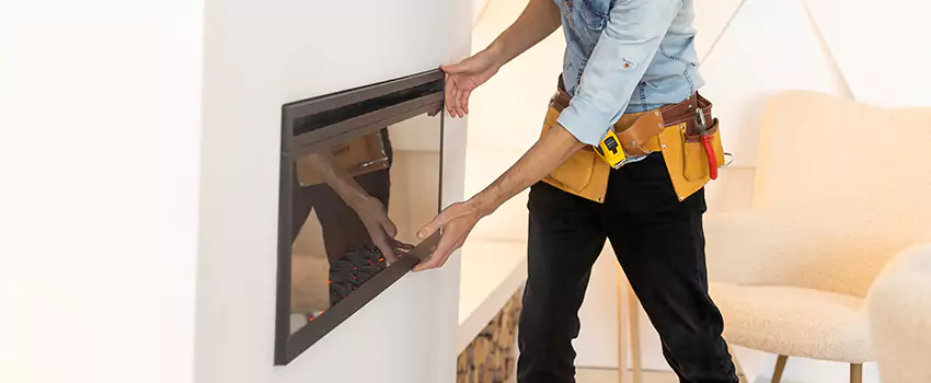 Metal Fireplace Installation in La Porte, Texas