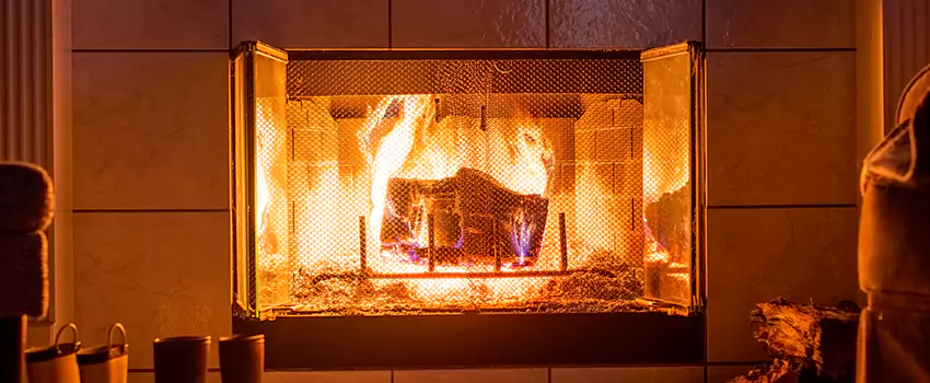 Mendota Hearth Landscape Fireplace Installation in La Porte, Texas