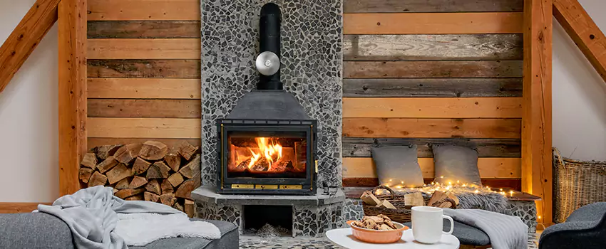 Thelin Hearth Products Direct Vent Gas Stove Fireplace Inspection in La Porte, Texas